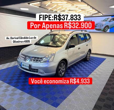 NISSAN GRAND LIVINA 1.8 S 16V FLEX 4P MANUAL NISSAN GRAND LIVINA 1.8 S 16V FLEX 4P MANUAL